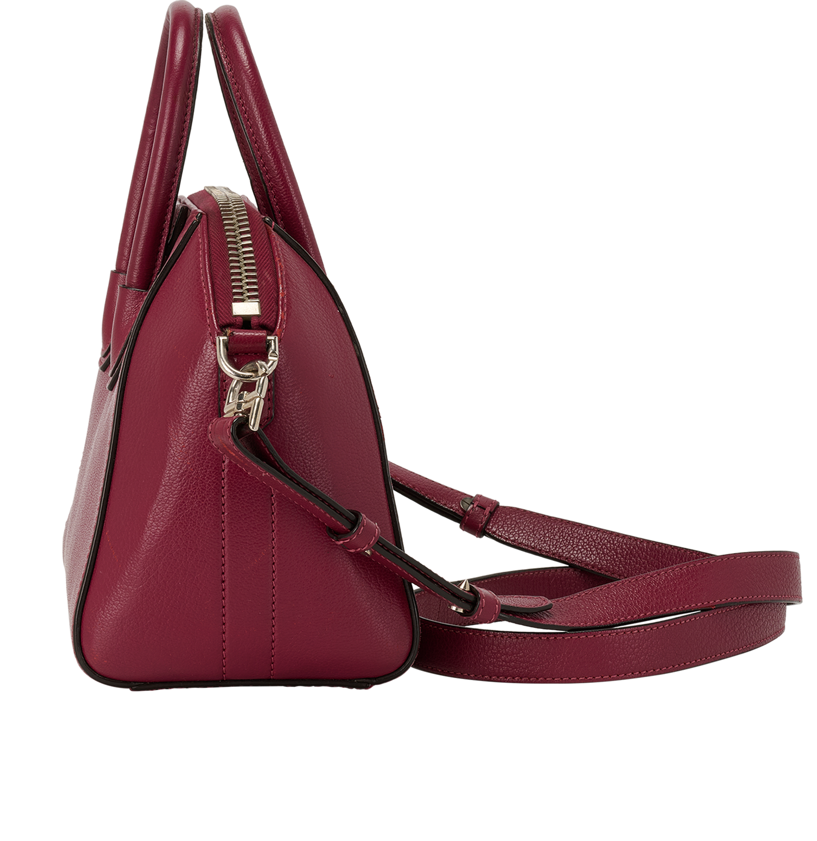 Mini Antigona, &pound;350, Handbags, Pink, Leather, Bottom view